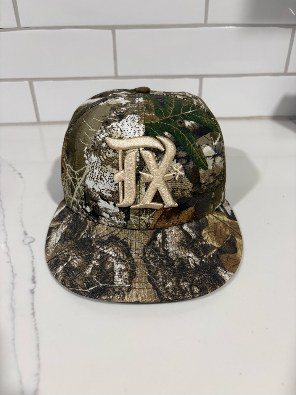 New Era 59FIFTY Texas Rangers Realtree Edge Camo Fitted Hat - Size 7 1/4